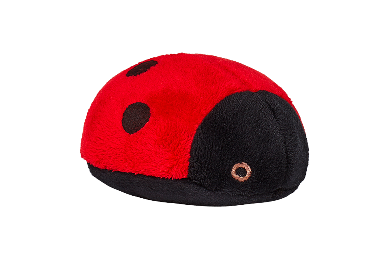 Extra Small Durable Ladybug Plush Dog Toy
