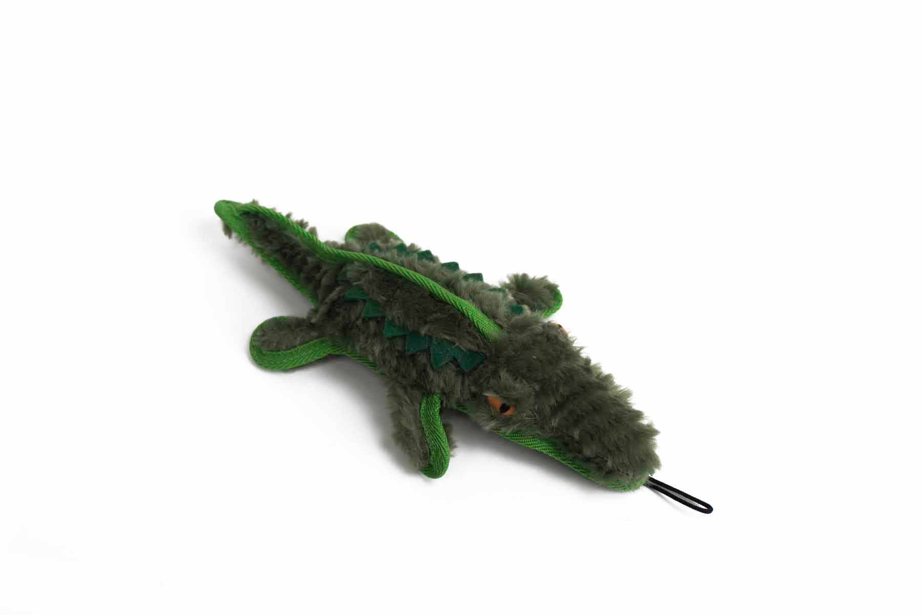 Squeaky Durable Gator Plush Dog Toy