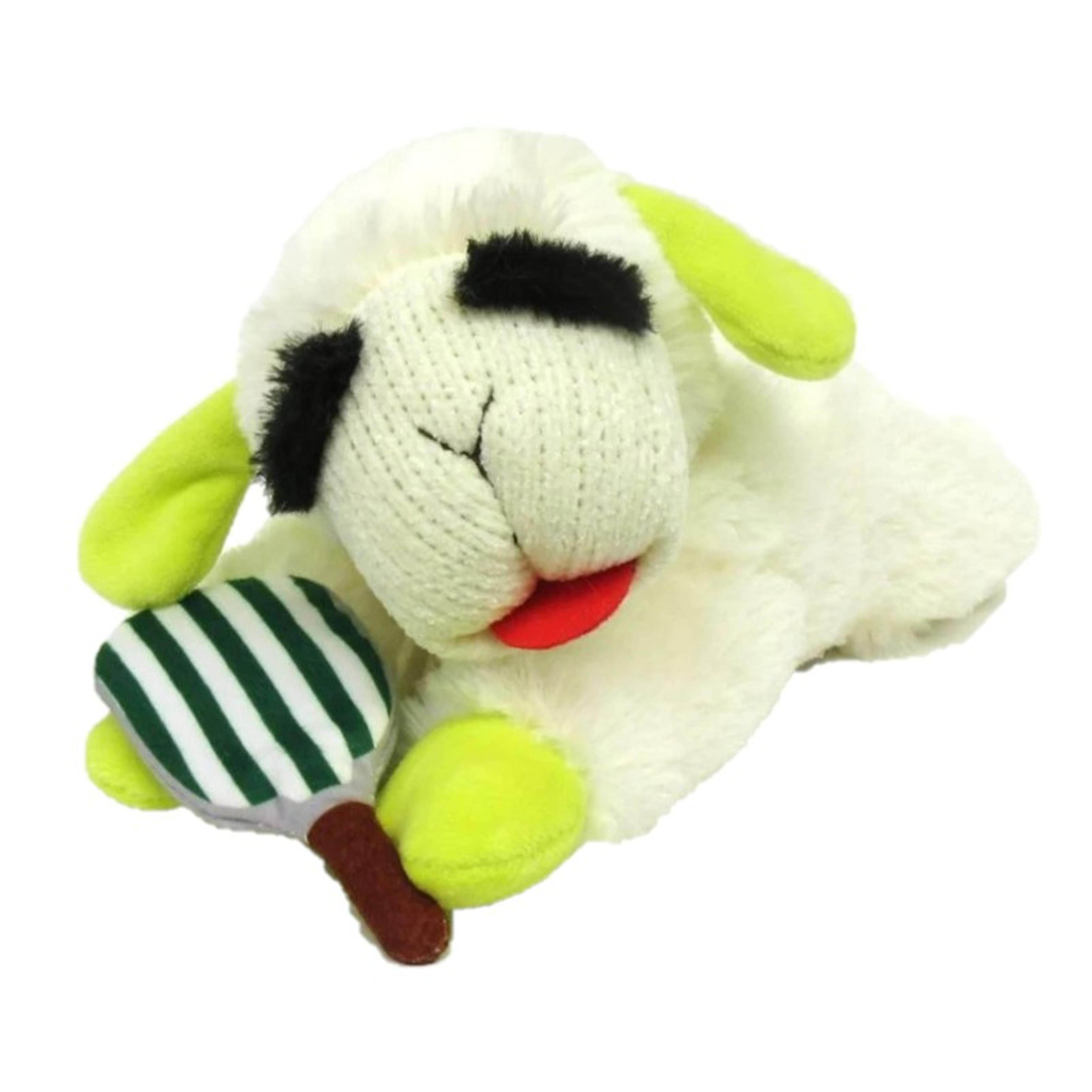 Pickleball Lamb Plush Squeaky Dog Toy