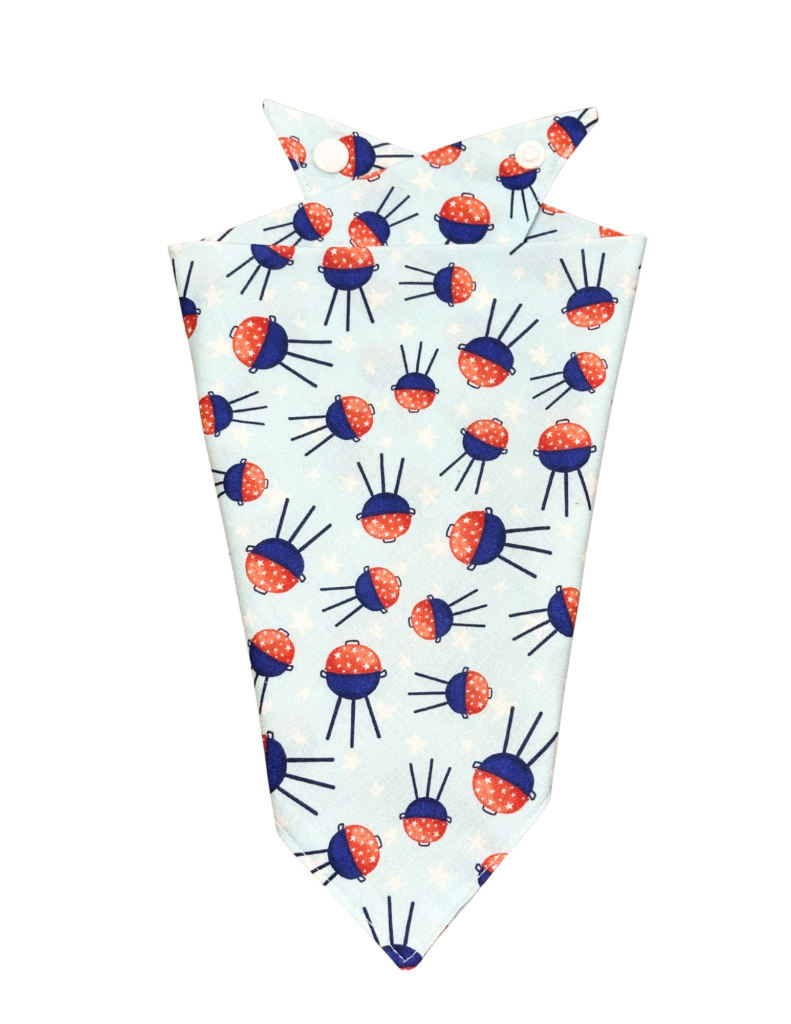 Barbecue Print Cotton Dog Bandana