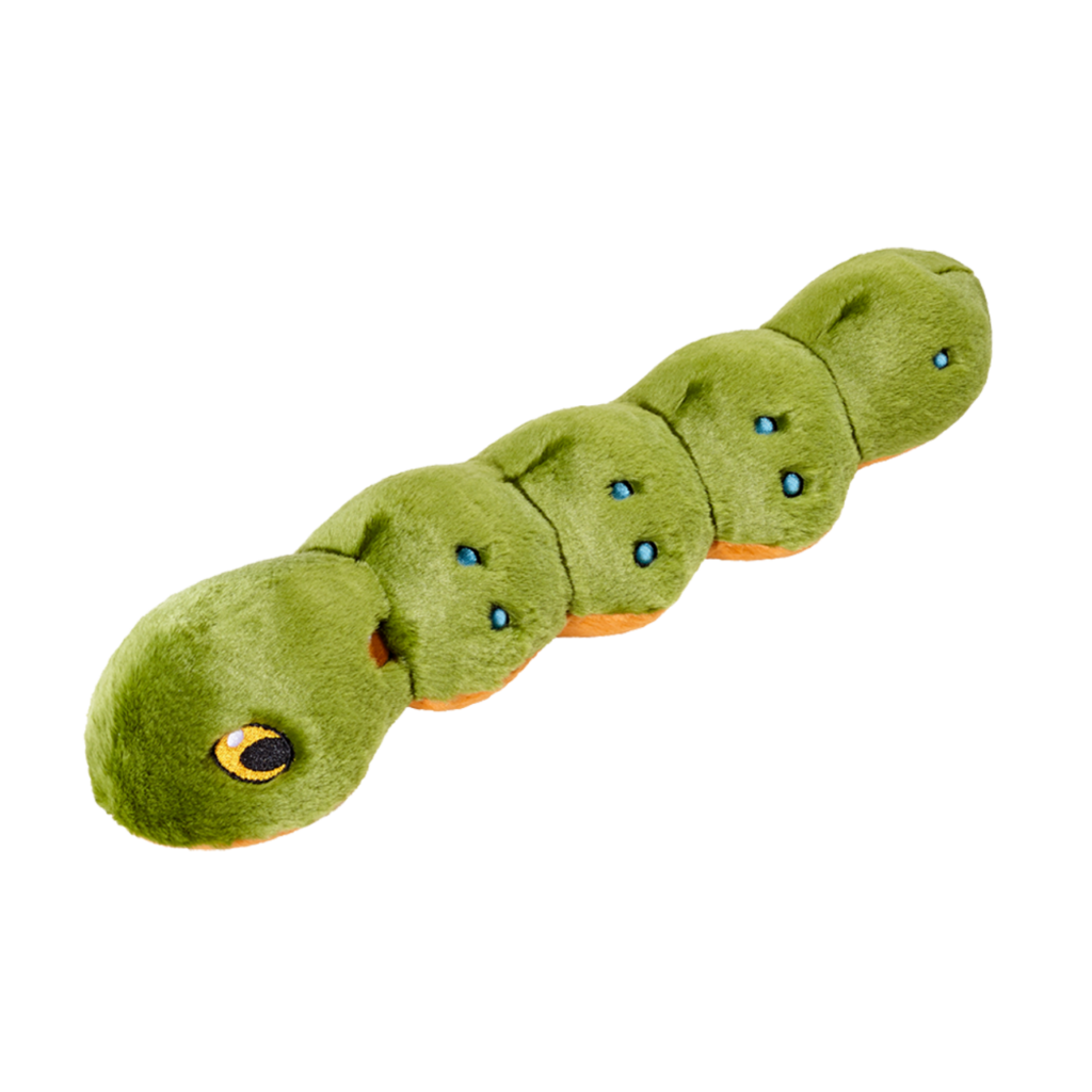 Large Durable Caterpillar Plush Dog Toy