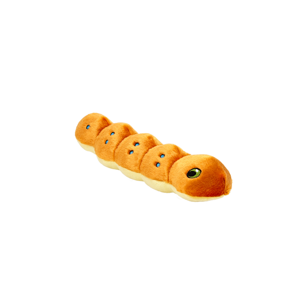 Small Durable Caterpillar Plush Dog Toy