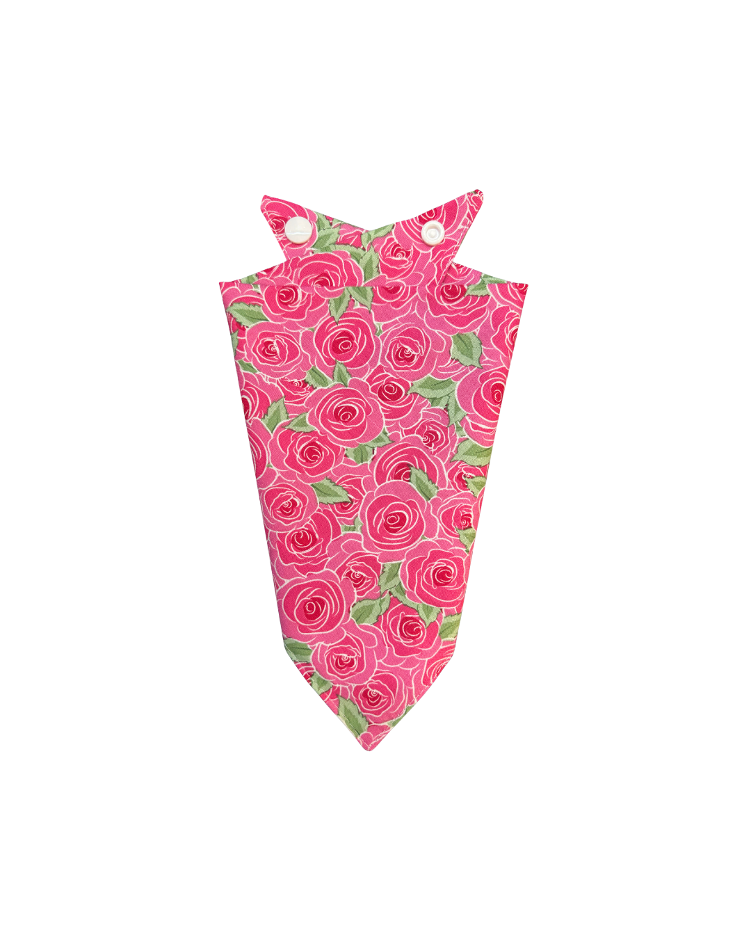 Rose Floral Print Cotton Dog Bandana