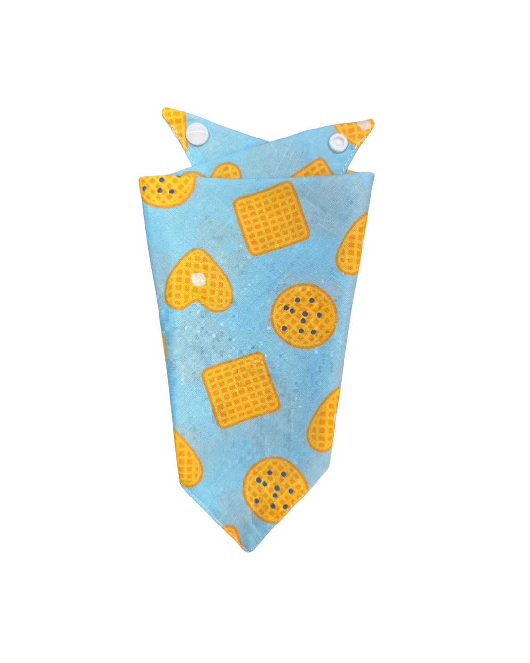 Waffle Breakfast Print Cotton Dog Bandana