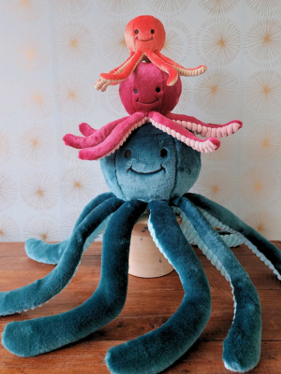 Small Durable Octopus Plush Dog Toy