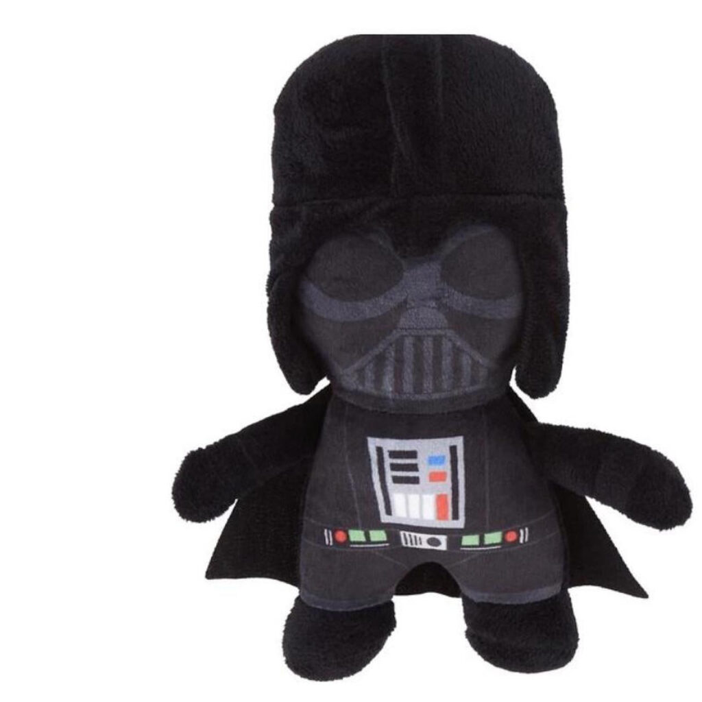 Black Helmet Character Plush Dog Toy