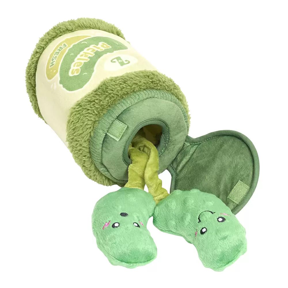 Pickle Jar Hide-and-Seek Plush Dog Toy