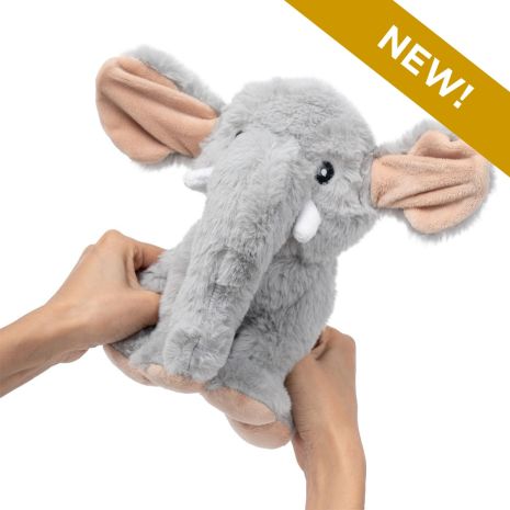 Squeaky Animated Elephant Plush Dog Toy