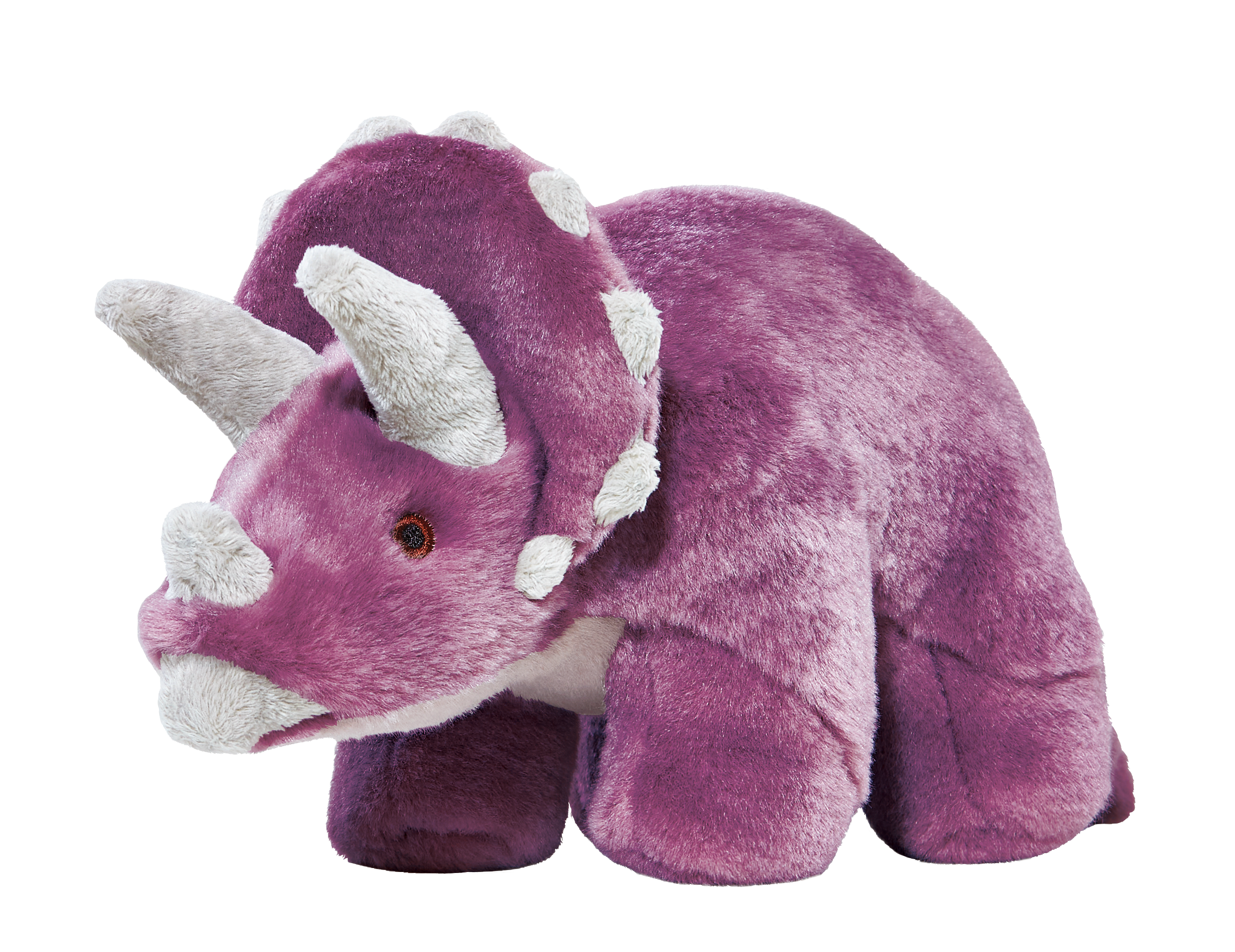 Large Durable Triceratops Plush Dog Toy