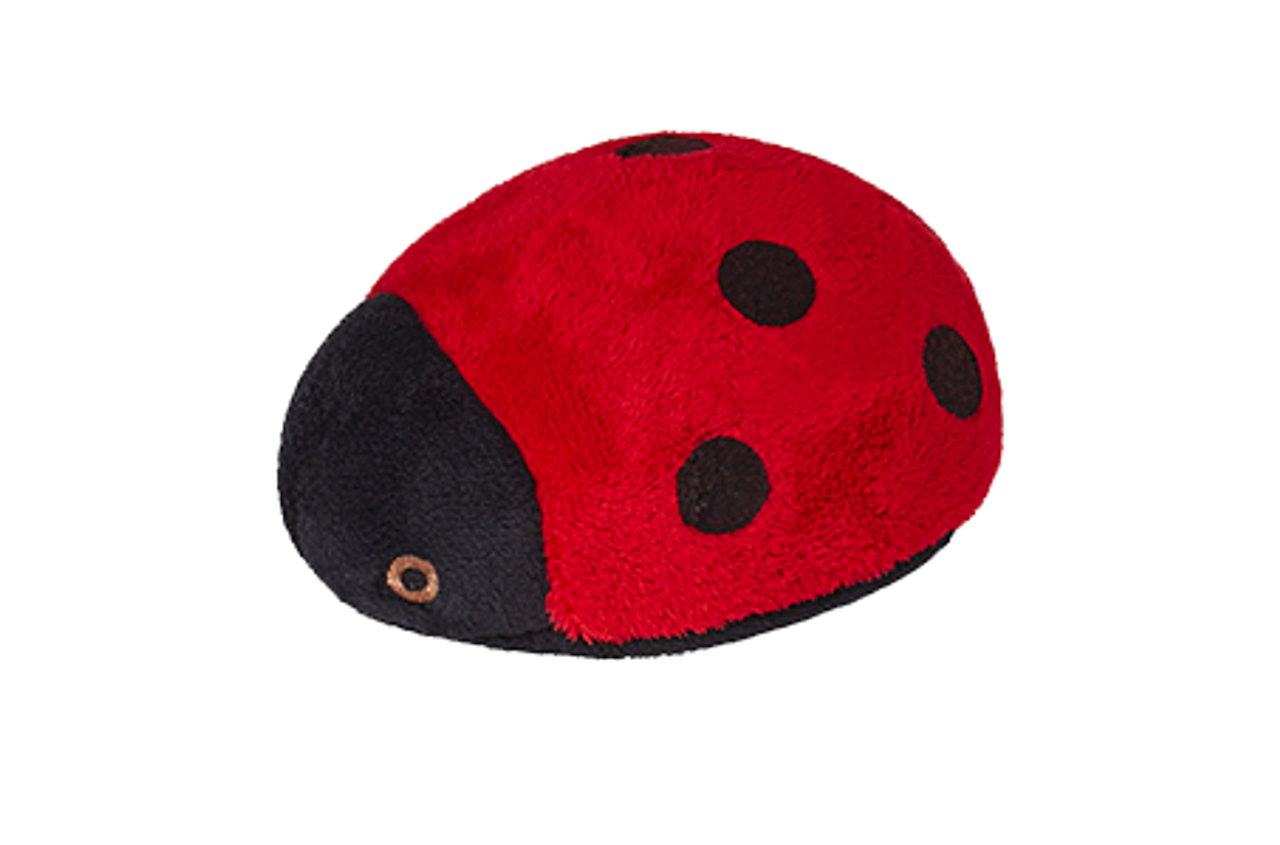 Extra Small Durable Ladybug Plush Dog Toy