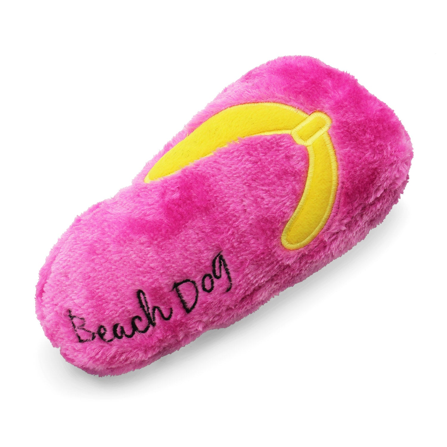 Pink Beach Flip Flop Plush Dog Toy