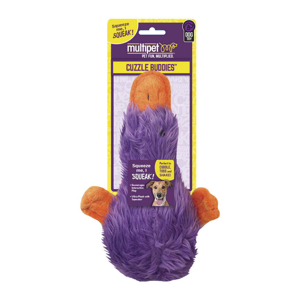 Mini Squeaky Duck Plush Dog Toy